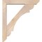 Ekena Millwork Olympic Slat Smooth Bracket w/ Offset Brace, Douglas Fir, 5 1/2"W x 32"D x 36"H BKT0604X32X36OLY06SDF - alternate 4